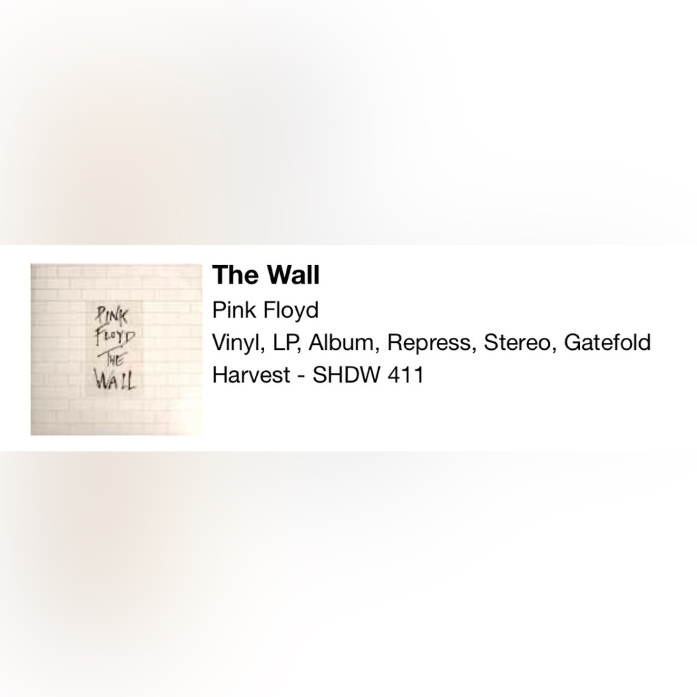 *BUY 2 GET 1 FREE LP* The Wall Pink Floyd Vinyl Record